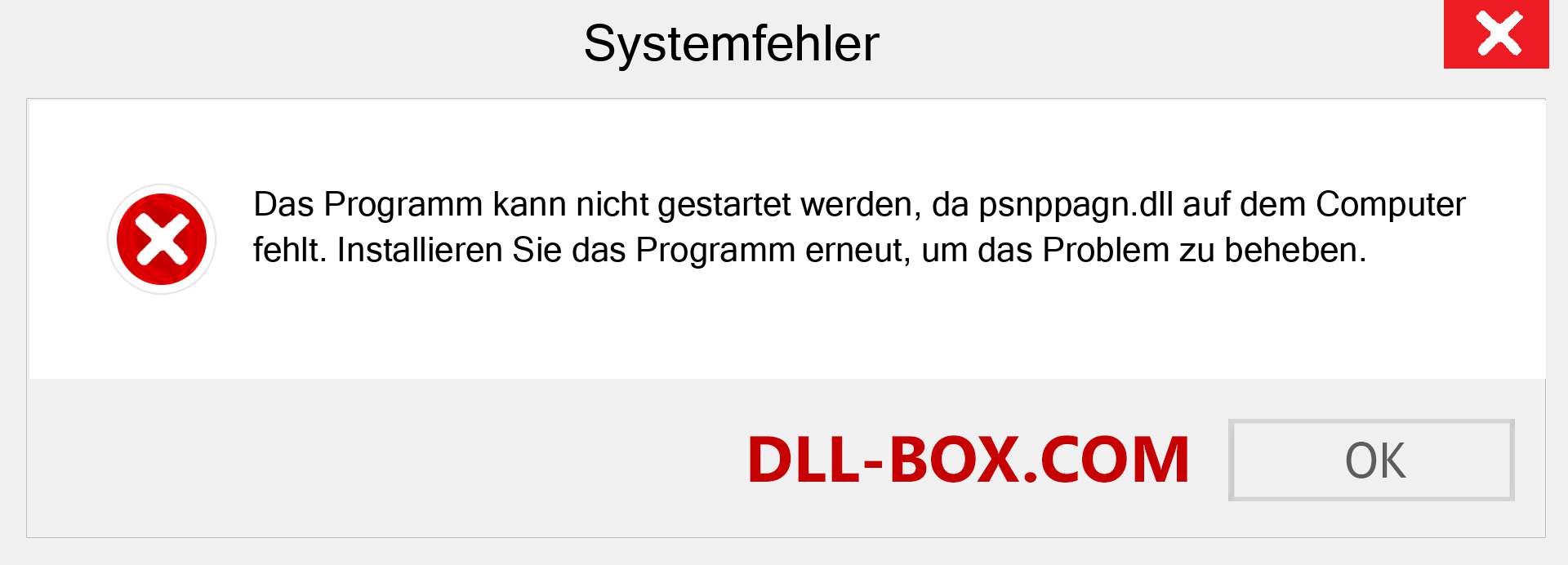 psnppagn.dll-Datei fehlt?. Download für Windows 7, 8, 10 - Fix psnppagn dll Missing Error unter Windows, Fotos, Bildern